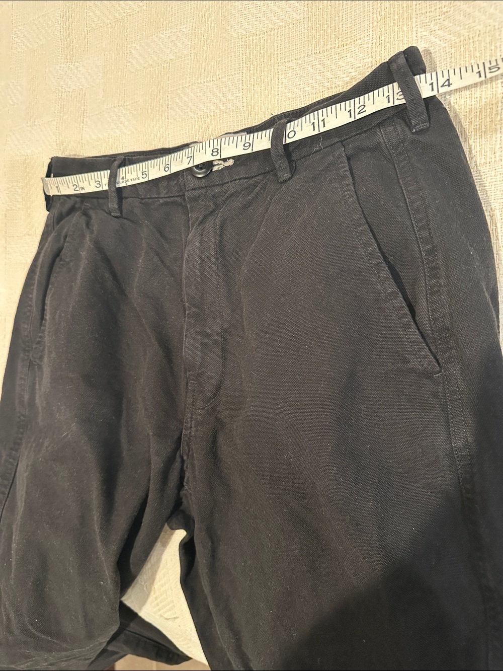 Everlane Curved Canvas Pant Sz 2 Black Cotton Minimalist Neutral Capsule Classic - Picture 11 of 13